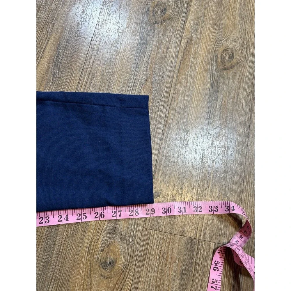 J. Crew Mens Bowery Wool Dress Pants Size 31x30 Dark Blue Career Classic Stylish